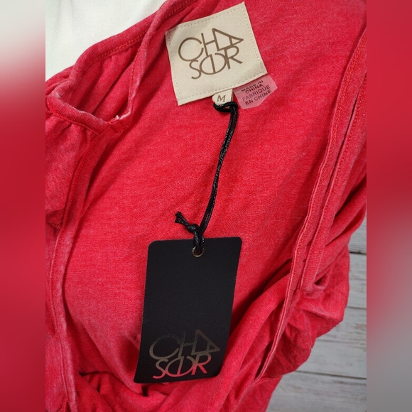 CHASER Red Ruffle Tank Top - Picture 7 of 7